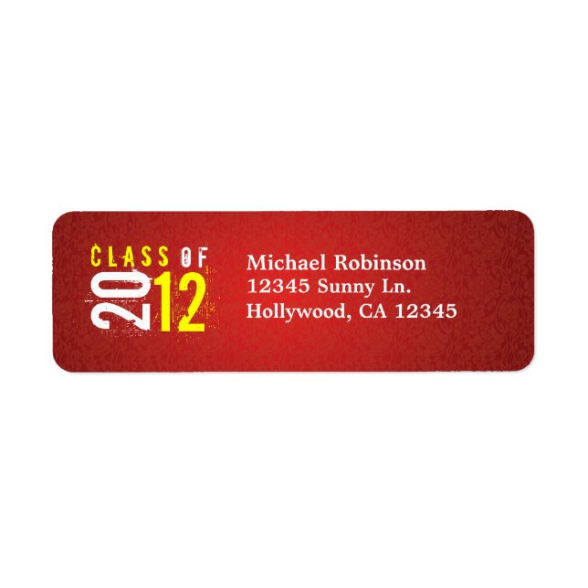 Klasse der roten / gelben Rückgabezeichen 2012 (Vorne)