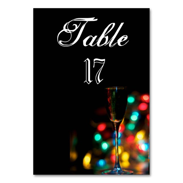 Klasse der Table-Karte von RoseWrits Tischnummer (Vorderseite)