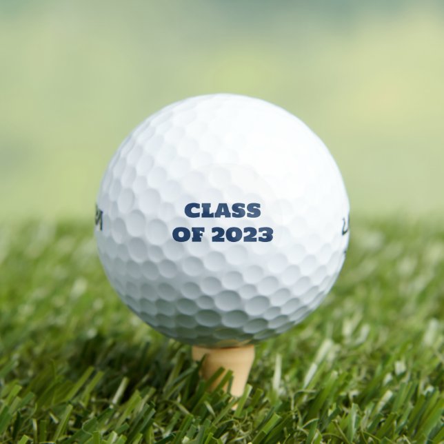 Klasse der Uni für Navy Blue Text Abschluss 2023 Golfball (Insitu T-Shirt)