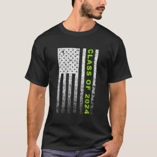 Klasse der Vintagen amerikanischen Flagge im Jahr T-Shirt