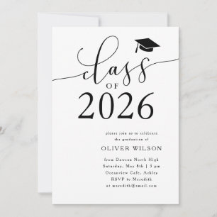 Klasse der White Graduation Party 2025 Einladung