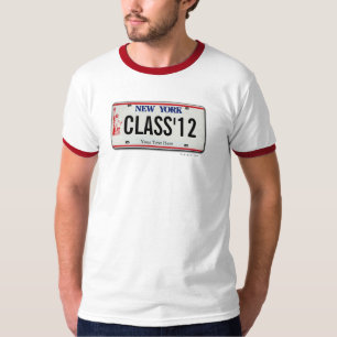 Klasse des 2012 NY Lizenz-Platten-Abschluss-T - T-Shirt