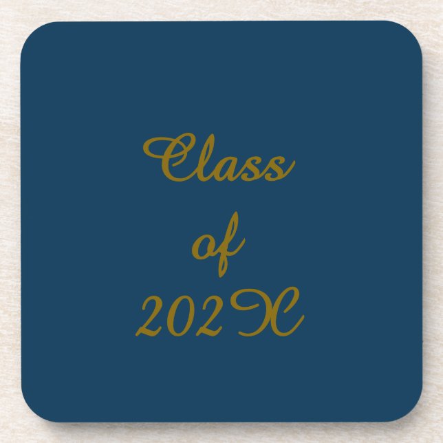 Klasse des 202X-Abschlusses Hard Plastic Untersetz Getränkeuntersetzer (Vorderseite)