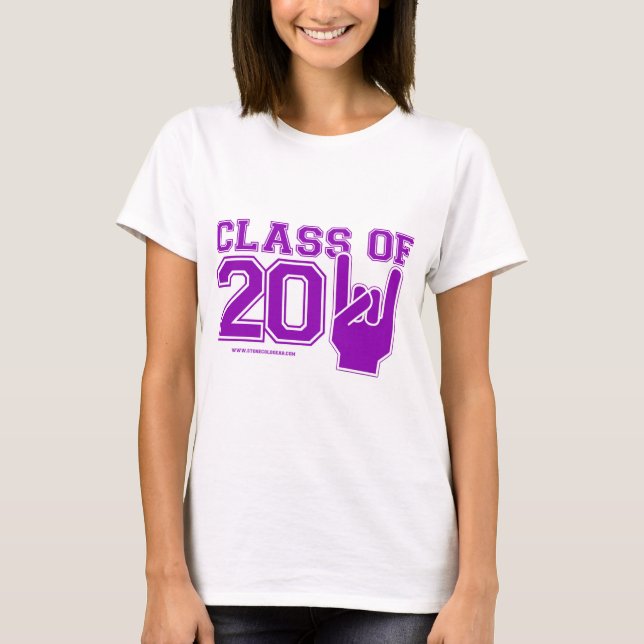 Klasse des Abschlusses 2011 lila und weiß T-Shirt (Vorderseite)