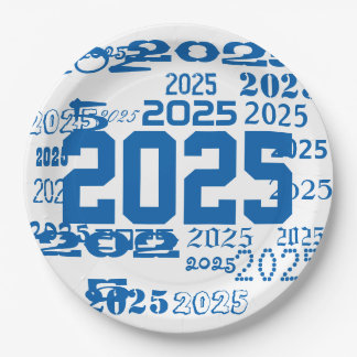 Klasse des Abschlusses 2025 Grad Pappteller