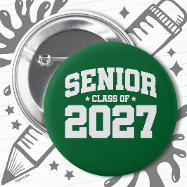 Klasse des Abschlusses der Oberstufe 2027 Senior 2 Button