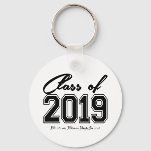 Klasse des Abschlusses des Schwarz-2019 u. des Schlüsselanhänger