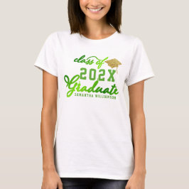 Klasse des Abschlusses für grüne Typografie im Stu T-Shirt