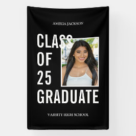 Klasse des Abschlusses für Schwarz-weißes Foto 202 Banner
