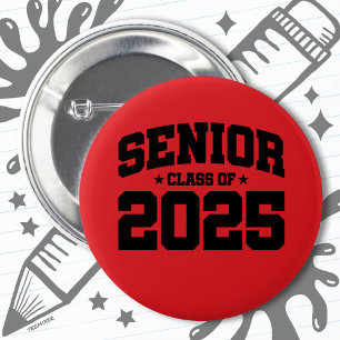 Klasse des Abschlusses in der Oberschule 2025 Seni Button