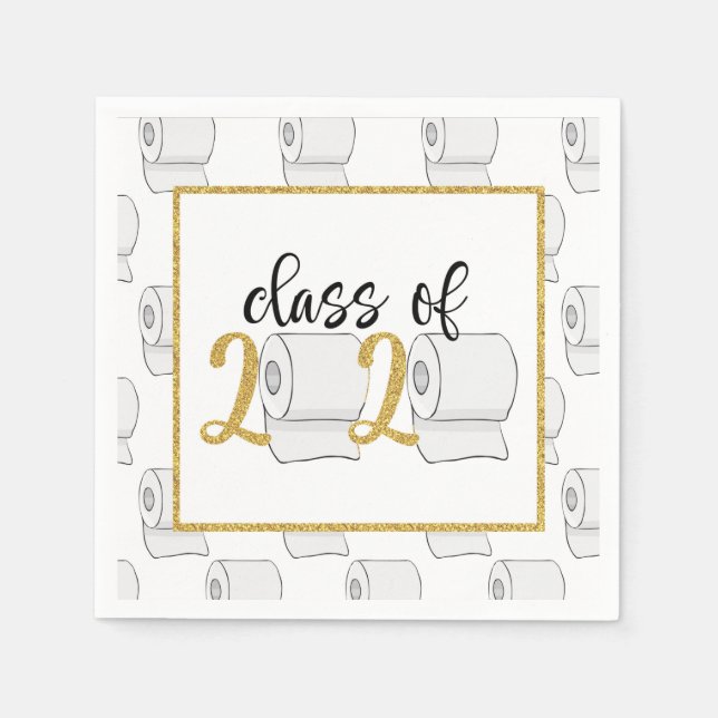 Klasse des Abschlusses Napkin 2020 - Toliet Paper  Serviette (Vorderseite)