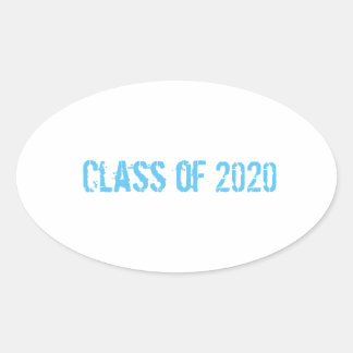 Klasse des Aufklebers 2020 Ovaler Aufkleber