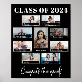 Klasse des benutzerdefinierten 8-Foto-Collage-Absc Poster