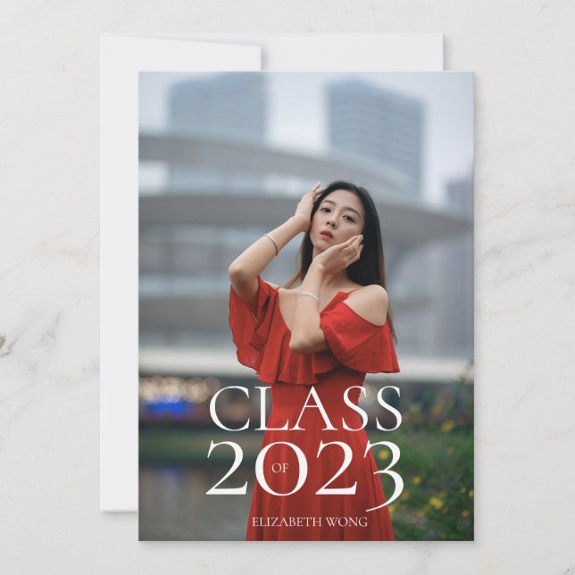 Klasse des benutzerdefinierten Fotos 2022 Moderner Ankündigung (Vorderseite)