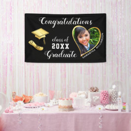 Klasse des Black Gold Abschlüsse für benutzerdefin Banner