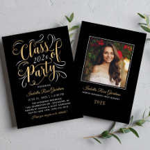 Klasse des Black Gold Graduation Party Fotos 2025