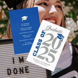 Klasse des blauen und grauen Abschlusses 2025 Ankündigung