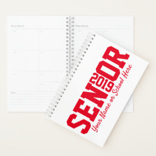 Klasse des Blockbriefs 2019 Senior-Abschluss Planer