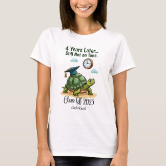 Klasse des Cartoon Tortoise Abschluss 2025 T-Shirt