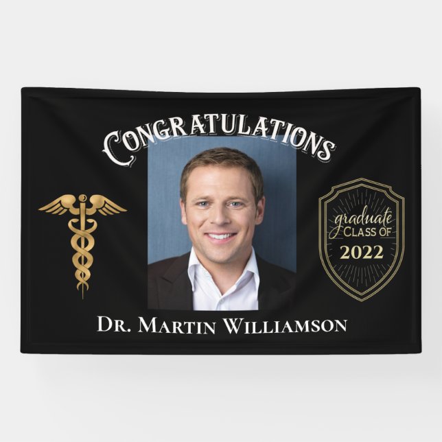 Klasse des Doktors der Medizinschule 2022 Abschlus Banner (Horizontal)