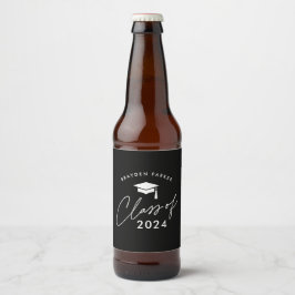 Klasse des einfachen Abschlusses 2024 Bierflaschenetikett