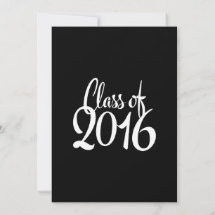 Klasse des eleganten Retro-Abschlusses 2016 Einladung