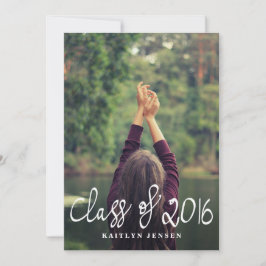 Klasse des Fotos für Lässige Typografie 2016 Einladung