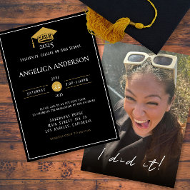 Klasse des Fotos "I done it" 2025 Einladung