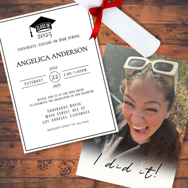 Klasse des Fotos "I done it" 2025 Einladung (Von Creator hochgeladen)