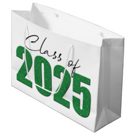 Klasse des grünen Glitzer von 2025 Große Geschenktüte