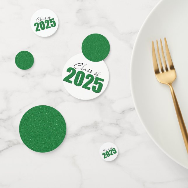 Klasse des grünen Glitzer von 2025 Konfetti (Gruppe)
