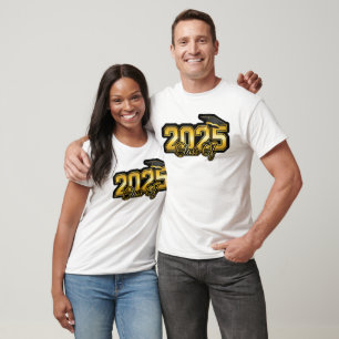 Klasse des kühlen Gold-Abschlusses 2025 T-Shirt