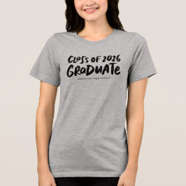 Klasse des modernen schwarzen Abschlusses im Jahr  Tri-Blend Shirt
