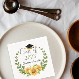 Klasse des Party "Sonnenblume Wreath Grad" 2023 Serviette