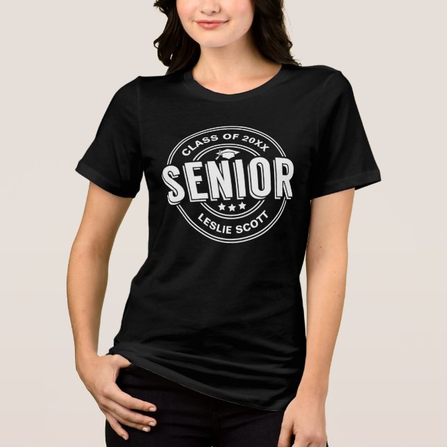 Klasse des Personalisierten Abschlusses eines höhe Tri-Blend Shirt (Vorderseite)