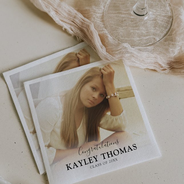 Klasse des Personalisierten Fotos im Studienjahr 2 Serviette (Von Creator hochgeladen)