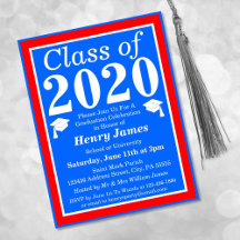 Klasse des Red White Blue Abschlusses 2024