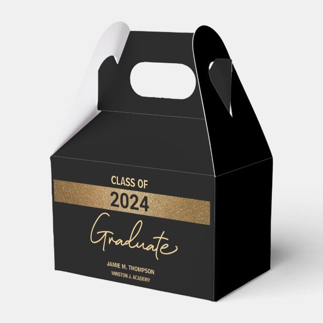 Klasse des Schwarzen Abschlusses 2024 Geschenkschachtel (Rückseite)