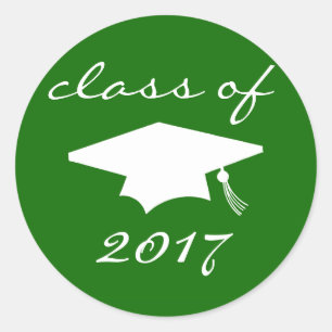 Klasse des Sticker 2017 (grüne Graduierungsobergre