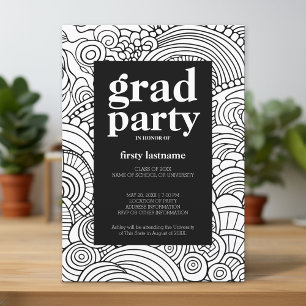 Klasse eines beliebigen Jahres - Graduation Party  Einladung