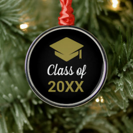 Klasse eines Glückwunschs Grad Graduation Cap Ornament Aus Metall