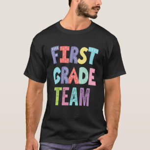 Klasse eins Team 1. Klasse Zurück zur Schule Lehre T-Shirt