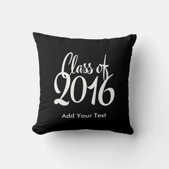 Klasse eleganten Retro Abschlusses 2016 Kissen (Vorderseite)
