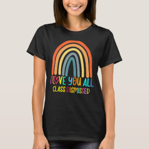 Klasse entlassen glücklichen letzten Schultag Lehr T-Shirt