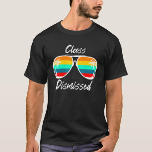 Klasse entlassene Sonnenbrille Lehrer Sommerurlaub T-Shirt