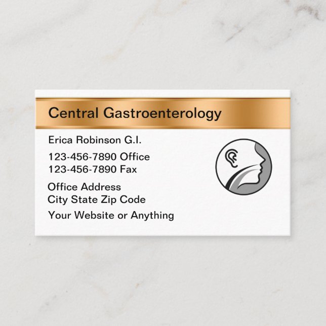 Klasse Gastroenterologe Medical Business Cards Visitenkarte (Vorderseite)