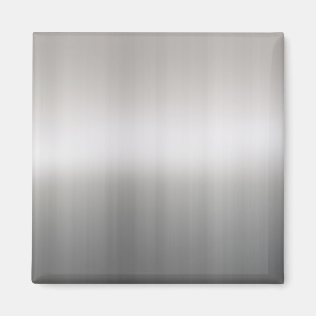 Klasse gebürstetes Aluminium Magnet (Vorne)