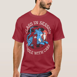 Klasse im Gange Vorsichtig behandeln Lehrer T-Shirt