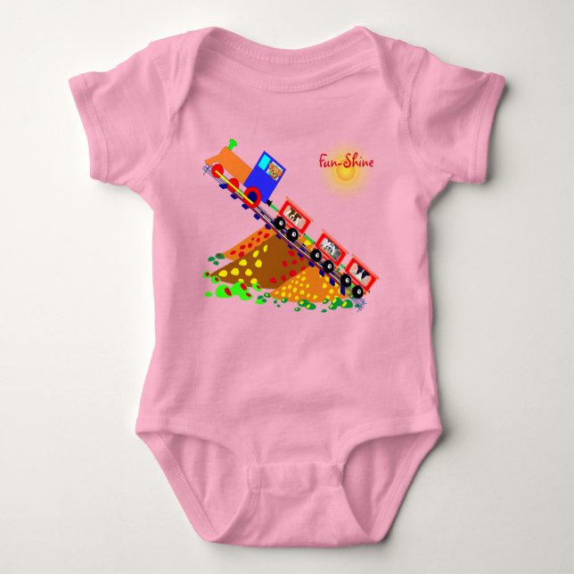 Klasse in Rosa - Baby Strampler (Vorderseite)