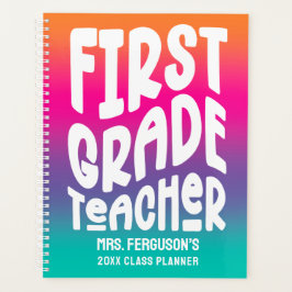 Klasse Lehrer Farbenfrohe Ombre Klasse Planer